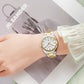 CURREN Fashion Luxury Brand Women's Watches New Simple Quartz Wristwatch with Stainless Steel Bracelet Luminous Hands