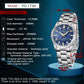 Pagani Design Men's Watch PD-1734 Japan Quartz Luminous Dial Stainless Steel Band 40MM Sapphire Glass Waterproof Wristwatch+GIFT