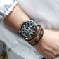 CURREN Men's Chronograph Watch Quartz Movement Luminous Hands Casual Sport Watch for Men Auto Date Waterproof Clock