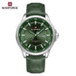 NAVIFORCE Luxury Brand Watch Alloy Case Leather Band Men Watches Quartz Sports Wristwatch Male Calendar Clock Gift reloj hombre