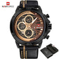 NAVIFORCE Mens Watches Top Brand Luxury Waterproof 24 Hour Date Quartz Watch Man Leather Sport Wrist Watch Men Waterproof Clock