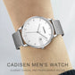 CADISEN Swiss Ronda 715 Quartz Watch Mans 7MM Ultra-thin Dial Sapphire Luminous Stainless Steel Milano Mesh Strap Watches Men