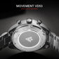 CADISEN 2024 New Men Watches Quartz Business Watches Japan VD53 Mens Clock Top Brand Luxury Watch Men Chronograph Watch for Men