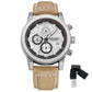 MEGIR Fashion Leather Watches for Men Quartz Wristwatch Waterproof Luminous Man Business Casual Chronograph Clock Date 2026