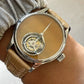 Merkur 100% Tourbillon Watch Men's Titanium Ice Flower Dial Sapphire Watch For Men Mechanical Wristwatches Relogio Masculino