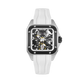 BODERRY Skeleton Watches Men's Square Titanium Automatic Mechanical STORM Luxury Clock 100M Waterproof Mechanical Watch For Men