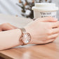MEGIR Luxury Women Watches Fashion Ladies Quartz Watch Clock Stainless Steel Waterproof Female Watch Relogio Feminino 7014