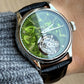 Merkur 100% Tourbillon Watch Transparency Skeleton Men's Sapphire Watch For Men Green Mechanical Wristwatch Relogio Masculino