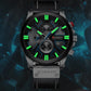 CURREN Men's Chronograph Watch Quartz Movement Luminous Hands Casual Sport Watch for Men Auto Date Waterproof Clock
