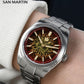 San Martin 39mm SN0144 JianZhan Dial Gada Watch Miyota 90S5 Original Design Luxury Dress Men Automatic Mechanical Wristwatch