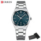 CURREN Fashion Luxury Brand Women's Watches New Simple Quartz Wristwatch with Stainless Steel Bracelet Luminous Hands