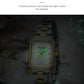 CURREN Luxurious Elegant Women's Watches Classic Rectangular Dial with Rhinestones Luminous Hands Waterproof