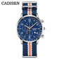 CADISEN New Chronograph Men's Quartz Watch Top Luxury Watches For Men MIYOTA 0S10 AR Mirror Waterproof Canvas Men's Wristwatch