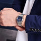 Pagani Design Men's Watch PD-1734 Japan Quartz Luminous Dial Stainless Steel Band 40MM Sapphire Glass Waterproof Wristwatch+GIFT