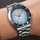 CADISEN Mechanical Automatic Watch Luxury Sapphire Japan MIYOTA 8215 Blue Wristwatch Ceramic Ring Waterproof Gift Men Watch