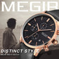 MEGIR Fashion Men Watches Chronograph Leather Strap Sport Military Watch Waterproof Quartz Wristwatch Clock Reloj Hombre 2011