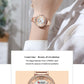 CURREN Luxury Ladies Watch 32mm Slim Dial with  Shining Rhinestones Stainess Steel Band lightweight Elegant Dressy Gift