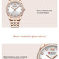 CURREN Classy Dress Watches for Women Stainless Steel Band Clock Female Rhinestone Dial Slim Wristwatches Ladies