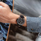 MEGIR Casual Watches Men Luxury Brand Military Sport Watch Leather Wristwatch Luminous Quartz Chronograph Calendar Clock 2156