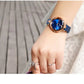 MEGIR Luxury Rose Gold Watch Women Bracelet Casual Quartz Wristwatches Steel Mesh Band Waterproof Ladies Watches Reloj Mujer