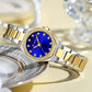 CURREN Luxury Elegance Watch for Women Simple Quartz Wristwatches with Sparkling Rhinestones Stainless Steel Bracelet Waterproof