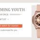 NAVIFORCE Women Watch Luxury Polygon Dial Elegant Comfortable 50M Waterproof Silicone Band Fashion Women Gift Electronic Watches