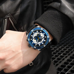 MEGIR Luxury Casual Men Watches Fashion Sports Military Wristwatch Calendar Luminous Quartz Chronograph Clock Montre Homme 2118