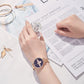 MEGIR Fashion Women Ladies Bracelet Quartz Female Watches Rose Steel Mesh Women Dress Diamond Wristwatch Clock Montre Femme