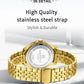NAVIFORCE Women Watches Ladies Creative Watch Stainless Strap New Fashion Charm Quartz 30m waterproof Wristwatches Female Clock