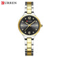 CURREN Simple Elegance Women's Watches NEW Thin  Quartz Stainless Steel Band Wristwatch Waterproof Clock Gift for Ladies
