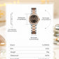 CURREN Luxury Elegance Watch for Women Simple Quartz Wristwatches with Sparkling Rhinestones Stainless Steel Bracelet Waterproof