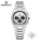 NAVIFORCE Trend Brand Stainless Steel Couple Watch Quartz Date Display Chronograph for Lovers Waterproof Fashion Wild Wristwatch