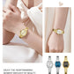 CURREN Silim Simple Quartz Watch for Women Luxury Vintage Wristwatch Luminous Hands Stainless Steel Bracelet Women's Dress Watch