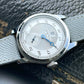 34mm NEW Pierre Paulin Jumping Hour Men Watch White Dial Automatic St17 Mechanical Watch Vintage Date Window relógios masculino