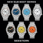 SEESTERN SUB600T Mens Diver Watch Automatic NH35 Movement Ceramic Bezel Lume Mechanical Wristwatches Sapphire Waterproof V3