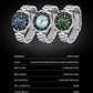 CADISEN Mechanical Automatic Watch Luxury Sapphire Japan MIYOTA 8215 Blue Wristwatch Ceramic Ring Waterproof Gift Men Watch