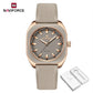 NAVIFORCE Simple Women Watches Luxury Design Silicone Watch Ladies Quartz Wristwatch Womens Polygon Dial Luminous Reloj Mujer