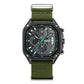 MEGIR Men's Watch Chronograph Orange Canvas Strap Sport Wristwatch Luminous Auto Date Quartz Watches Clock Montre Homme 2217