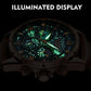 2026 New Men Watch LIGE Fashion Genuine Leather Watch For Men Casual Military Waterproof Luminous Quartz Chronograph Clock Male