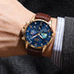 2026 New Men Watch LIGE Fashion Genuine Leather Watch For Men Casual Military Waterproof Luminous Quartz Chronograph Clock Male