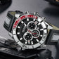 MEGIR Watches for Men Brand Luxury Military Sports Watch Chronograph Leather Strap Waterproof Date Quartz Wristwatch Man Clock