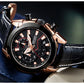 MEGIR Luxury Brand Military Sport Watches for Men Leather Strap Quartz Wristwatch Male Clock Chronograph Reloj Hombre 2065