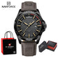 Top Brand NAVIFORCE Male Fashion Luxury WristWatch Men Quartz Watch Sports Shockproof Waterproof Leather Casual Package Gifts