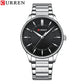 CURREN Casual Quartz Watches Men Luxury Brand Stainless Steel Band Simple Business Quartz Wristwatches