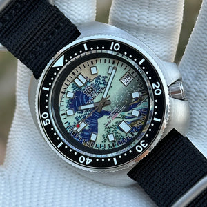 STEELDIVE Official SD1970J 44MM NH35 Movement Automatic 200M Dive Watch Sapphire Glass Transparent AR Coating Ceramic Bezel