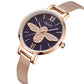 MEGIR Fashion Women Ladies Bracelet Quartz Female Watches Rose Steel Mesh Women Dress Diamond Wristwatch Clock Montre Femme