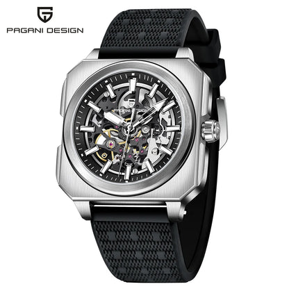 2024 PAGANI DESIGN New 42MM Skeleton Men's Mechanical Watch Luxury Sapphire Glass Automatic Watch 5ATM Waterproof Watch for Men