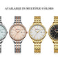 CURREN Fashion Brand Ladies Two Tone Watches Simple Quartz Waterproof Wristwatch for Women with Auto Date