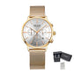MEGIR Fashion Watches for Women Luxury Elegant Ladies Clock Chronograph Stainless Steel Strap Quartz Wristwatch Reloj Mujer 2011
