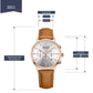 MEGIR Women Casual Watches Leather Strap Ladies Wristwatches Brand Luxury Female Chronograph Dress Clock Relogio Feminino 2011L